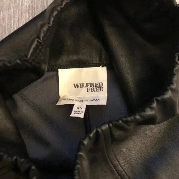 Aritzia Wilfred Free Daria‎ Pant Vegan Leather Leggings High Rise Women's XS - Picture 8 of 10